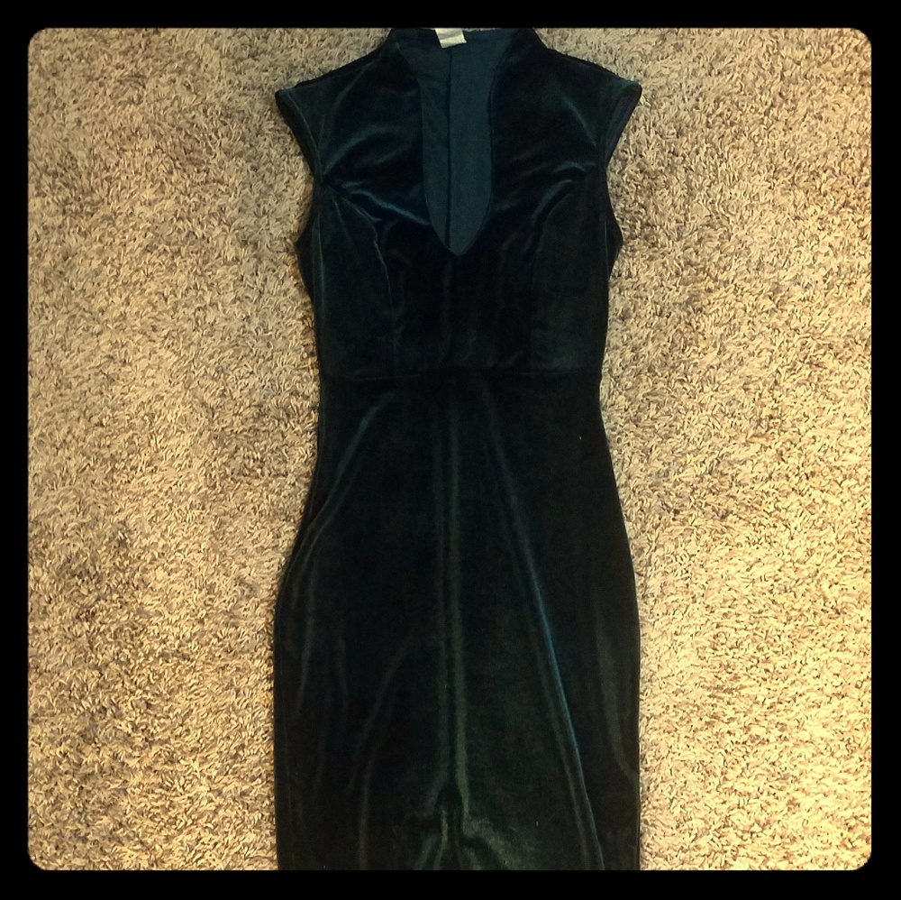 Velvet pencil Dress, Small, Windsor